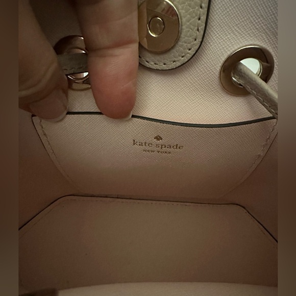 Kate Spade Striped Pink and Red Bucket Bag - Picture 15 of 16